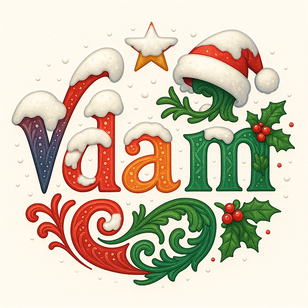 VDAM festive logo